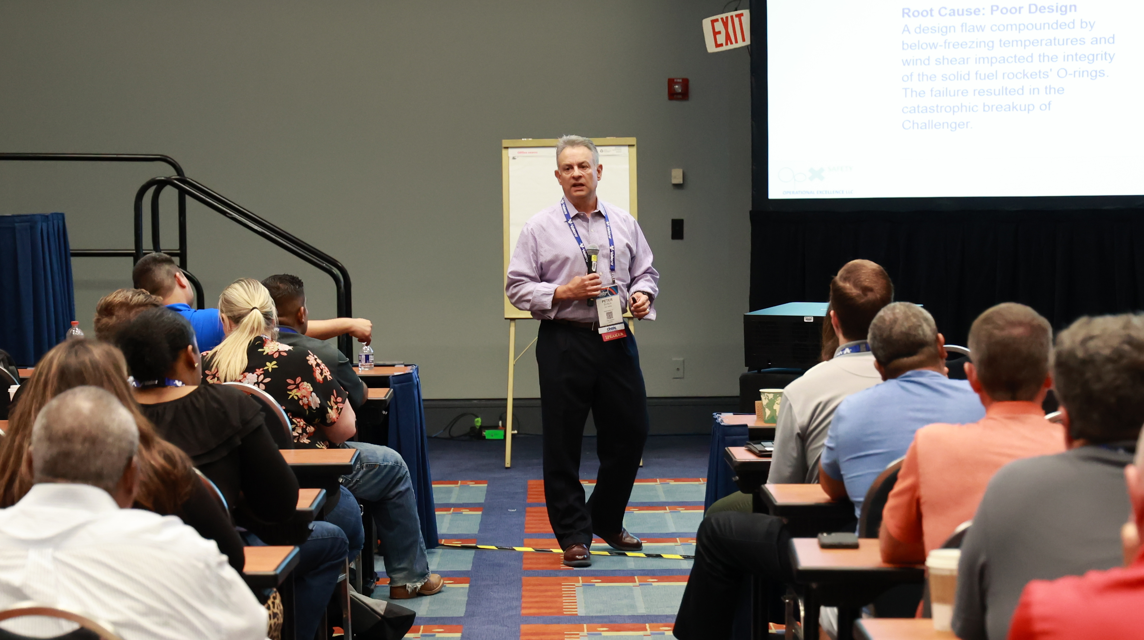 man giving a presentation